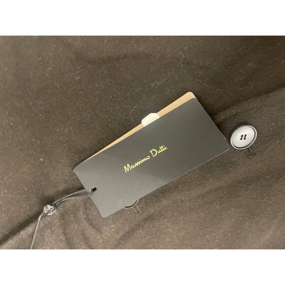 Massimo Dutti Womens Coat Jacket Small S Brown Short Textured Wool 6444/764 NWT - Picture 5 of 9